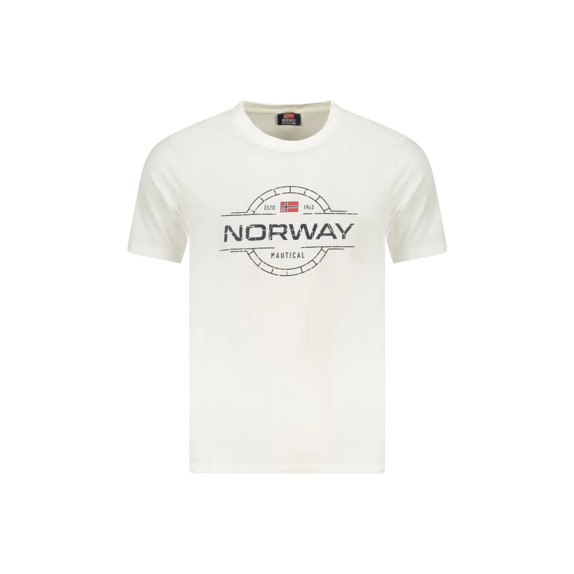 NORWAY 1963 T-SHIRT MANICHE CORTE UOMO BIANCO