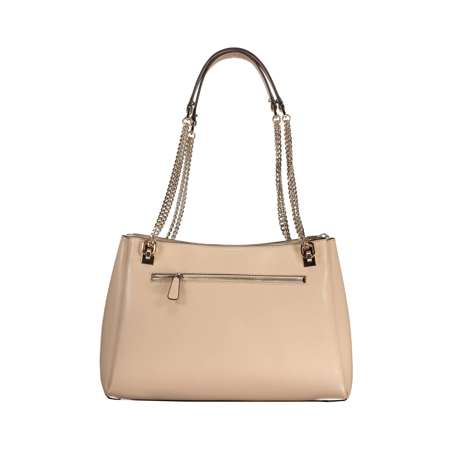 GUESS JEANS Borsa Donna Eliette Beige a Spalla con Catena e Zip Borse - vista 2