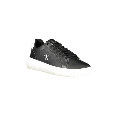 CALVIN KLEIN Scarpe Sneakers Uomo Nere con Dettagli Bianchi e Plantare Removibile nero - vista 2
