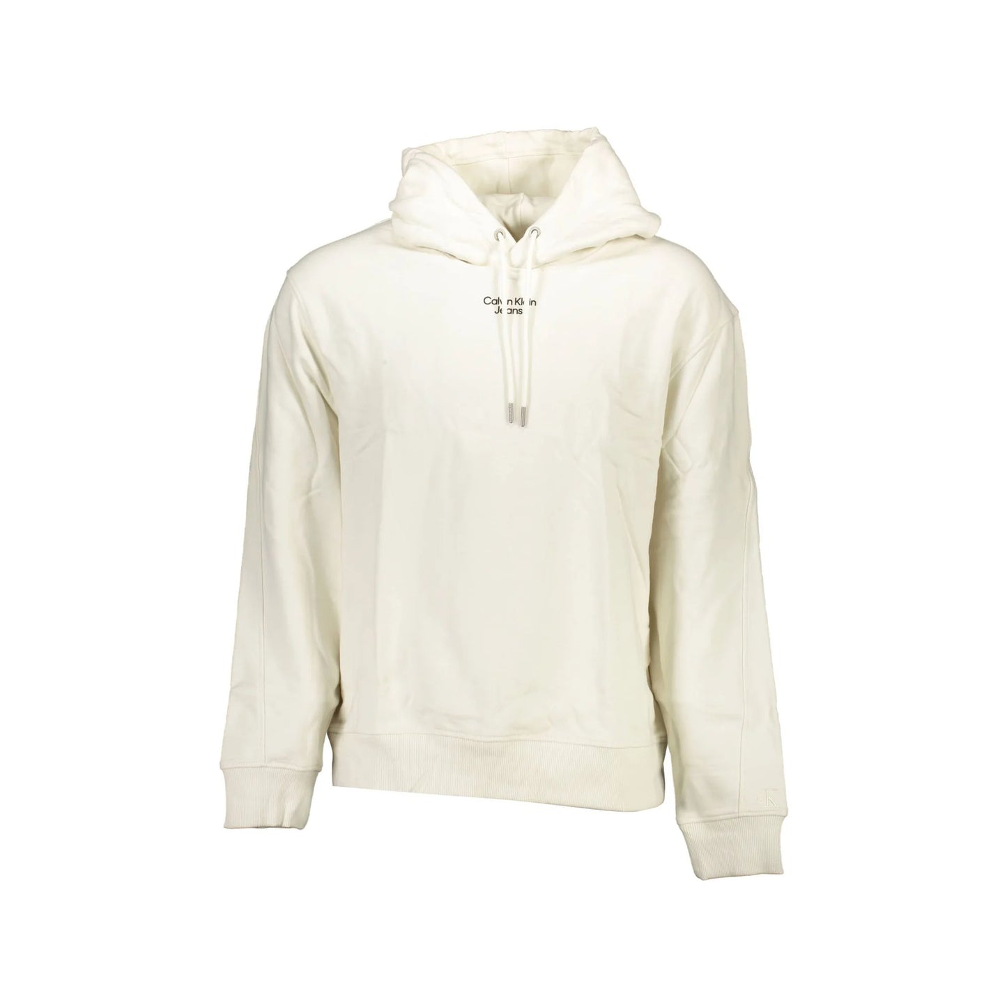 Calvin Klein Felpa Maniche Lunghe Uomo Bianca Stampa Logo Felpe Bianco - foto prodotto