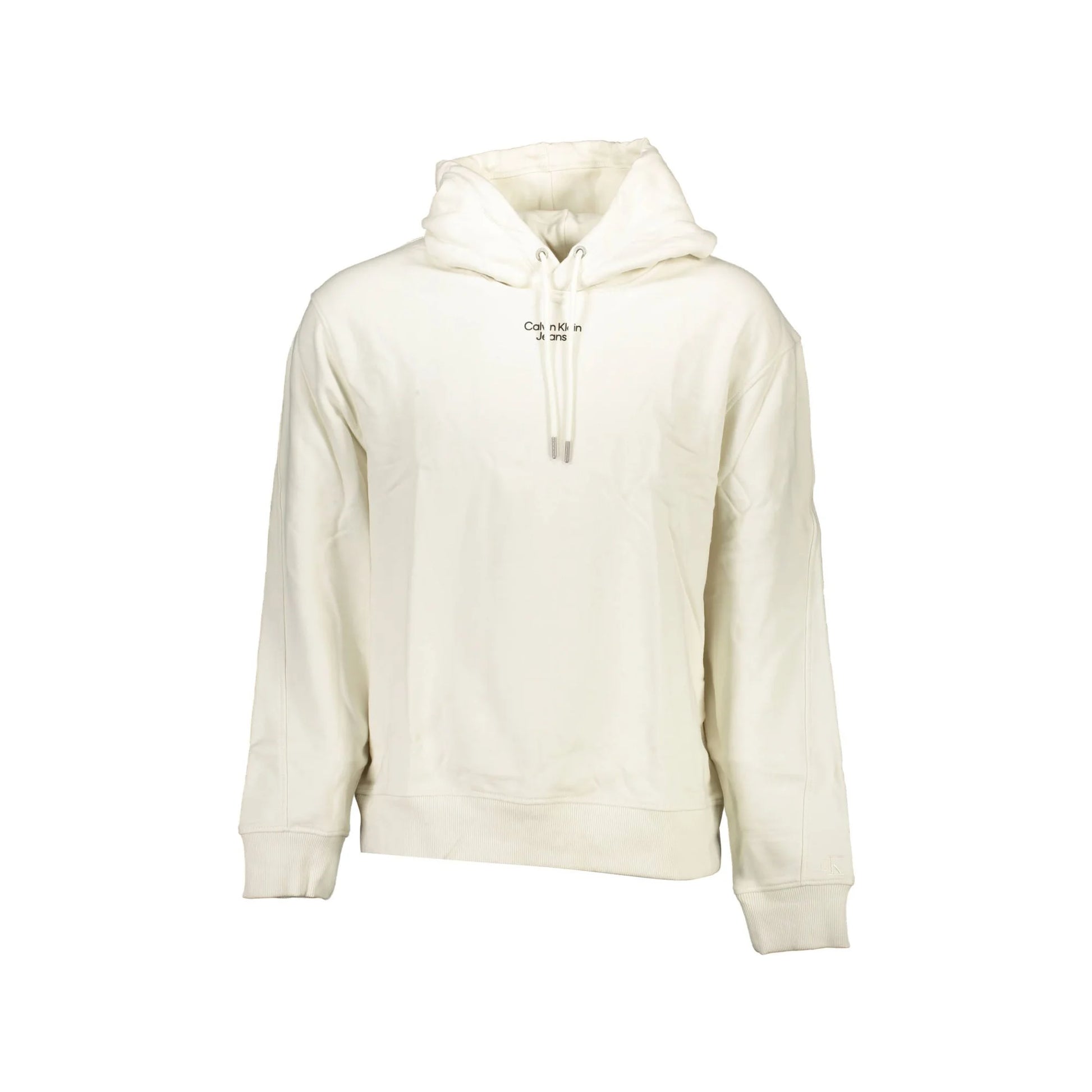 Calvin Klein Felpa Maniche Lunghe Uomo Bianca Stampa Logo Felpe Bianco - foto prodotto