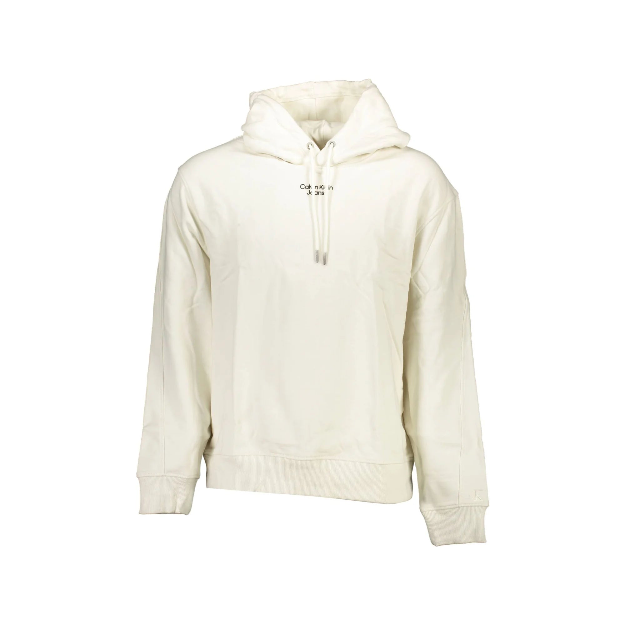 Calvin Klein Felpa Maniche Lunghe Uomo Bianca Stampa Logo Felpe Bianco - foto prodotto