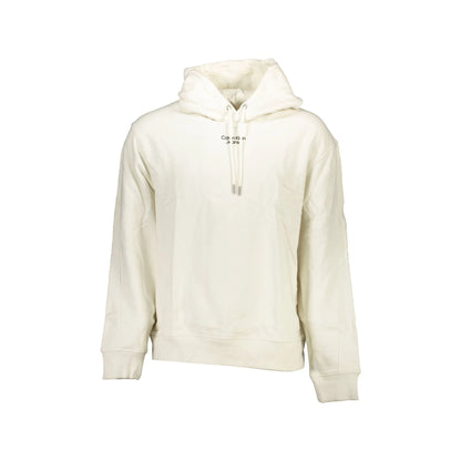 Calvin Klein Felpa Maniche Lunghe Uomo Bianca Stampa Logo Felpe Bianco - foto prodotto
