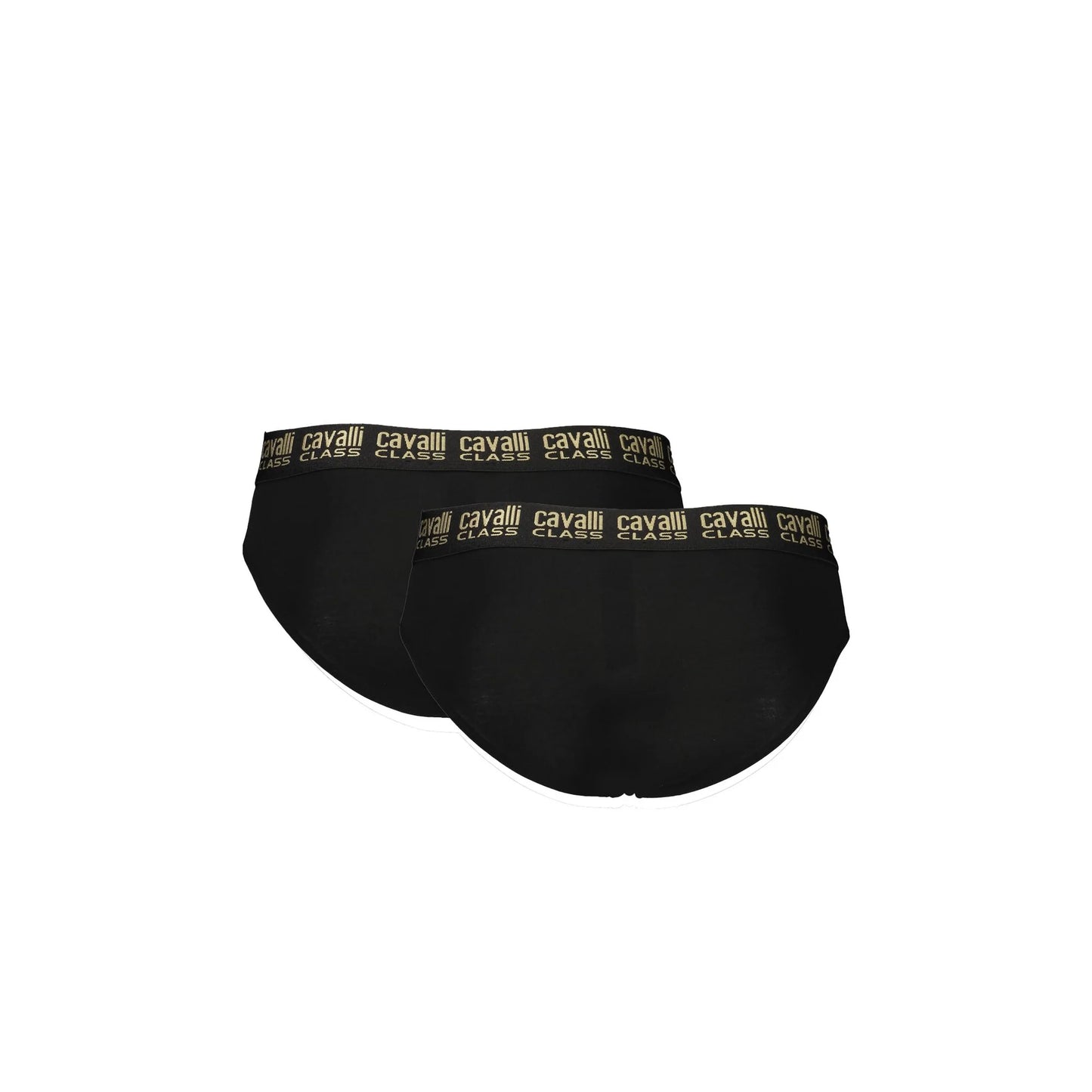 Cavalli Class Slip Uomo Nero Stampa Logo Intimo - vista 2