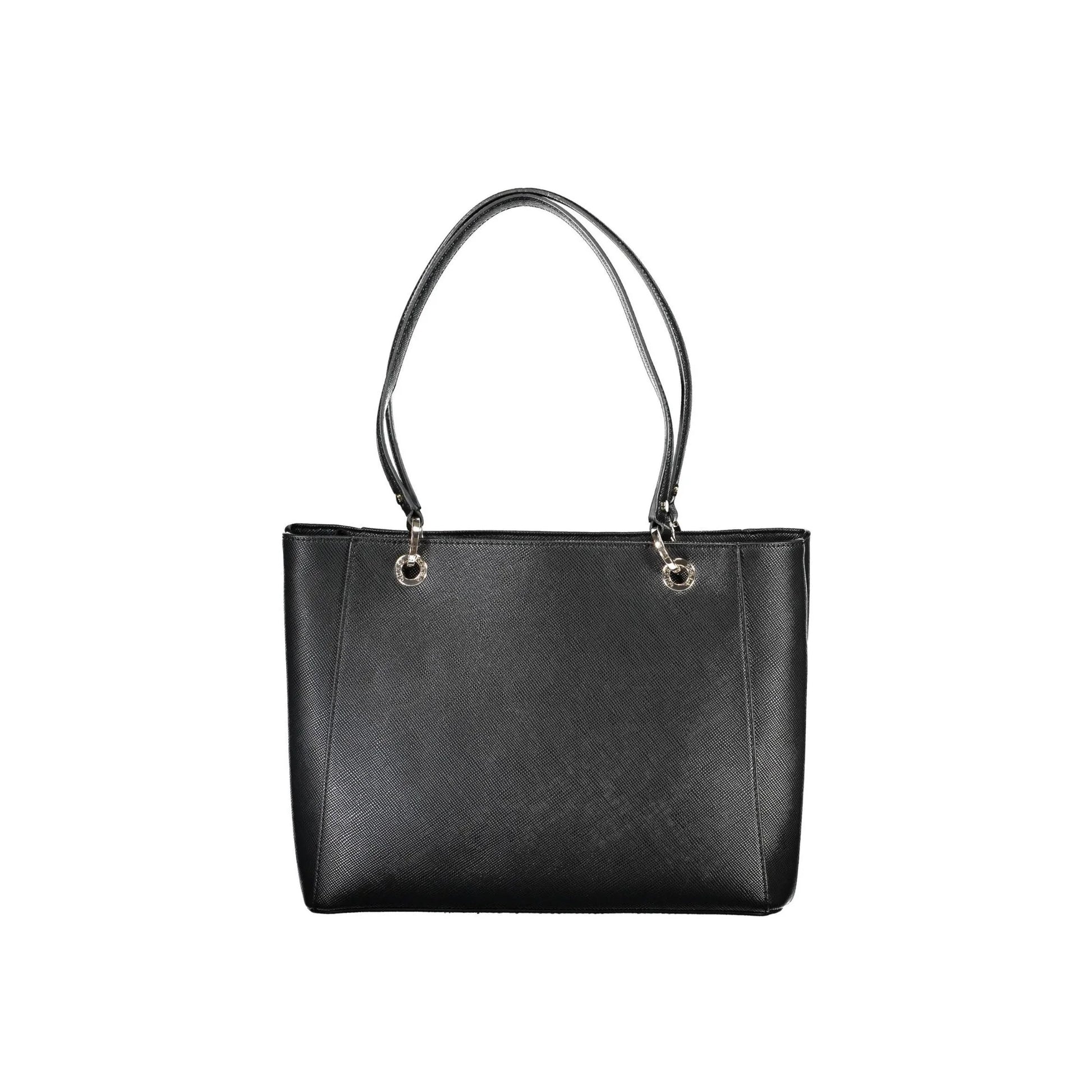 GUESS JEANS Borsa Donna Noelle Nera a Spalla con Dettagli a Contrasto Borse nero - vista 2