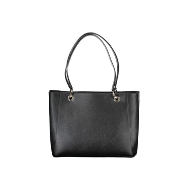 GUESS JEANS Borsa Donna Noelle Nera a Spalla con Dettagli a Contrasto Borse nero - vista 2
