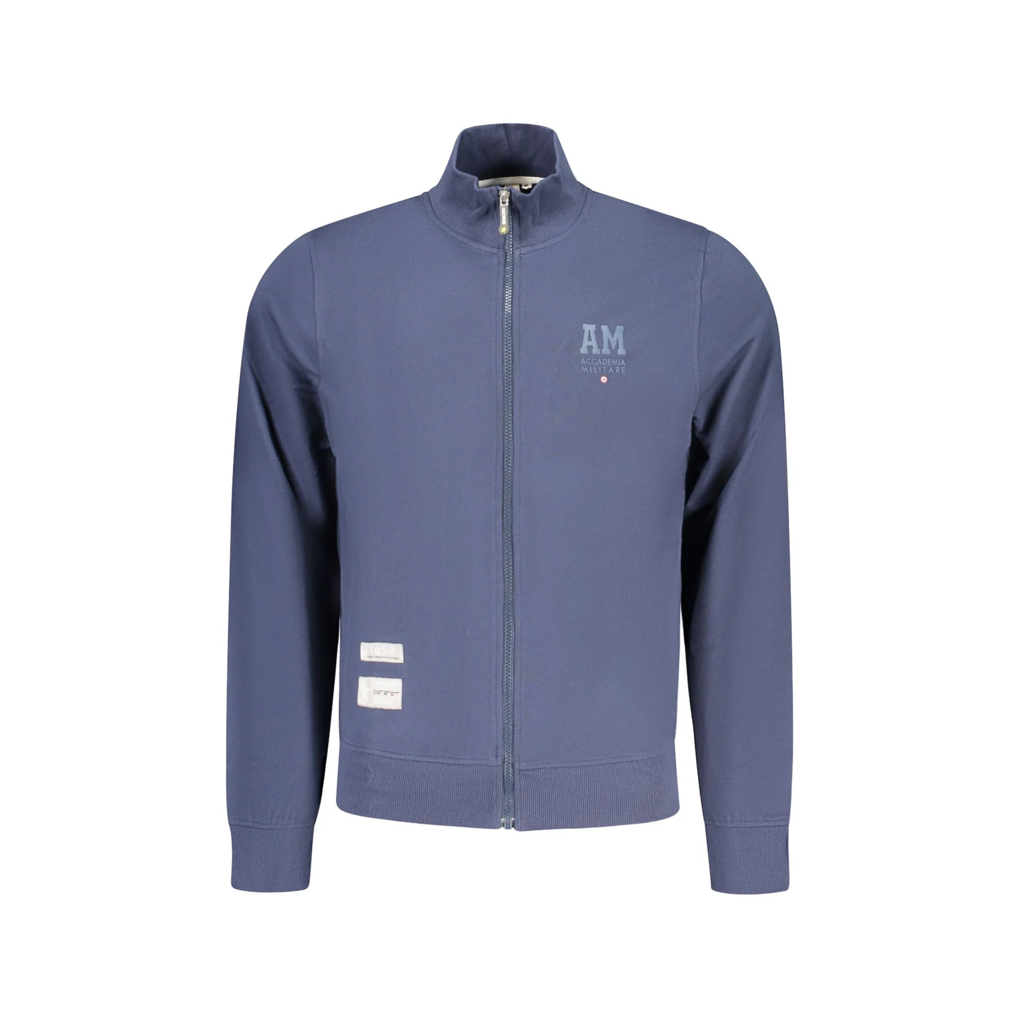 ACCADEMIA MILITARE FELPA CON ZIP UOMO BLU