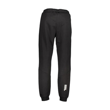 Fila Pantaloni Uomo Nero Stampa Logo - vista 2