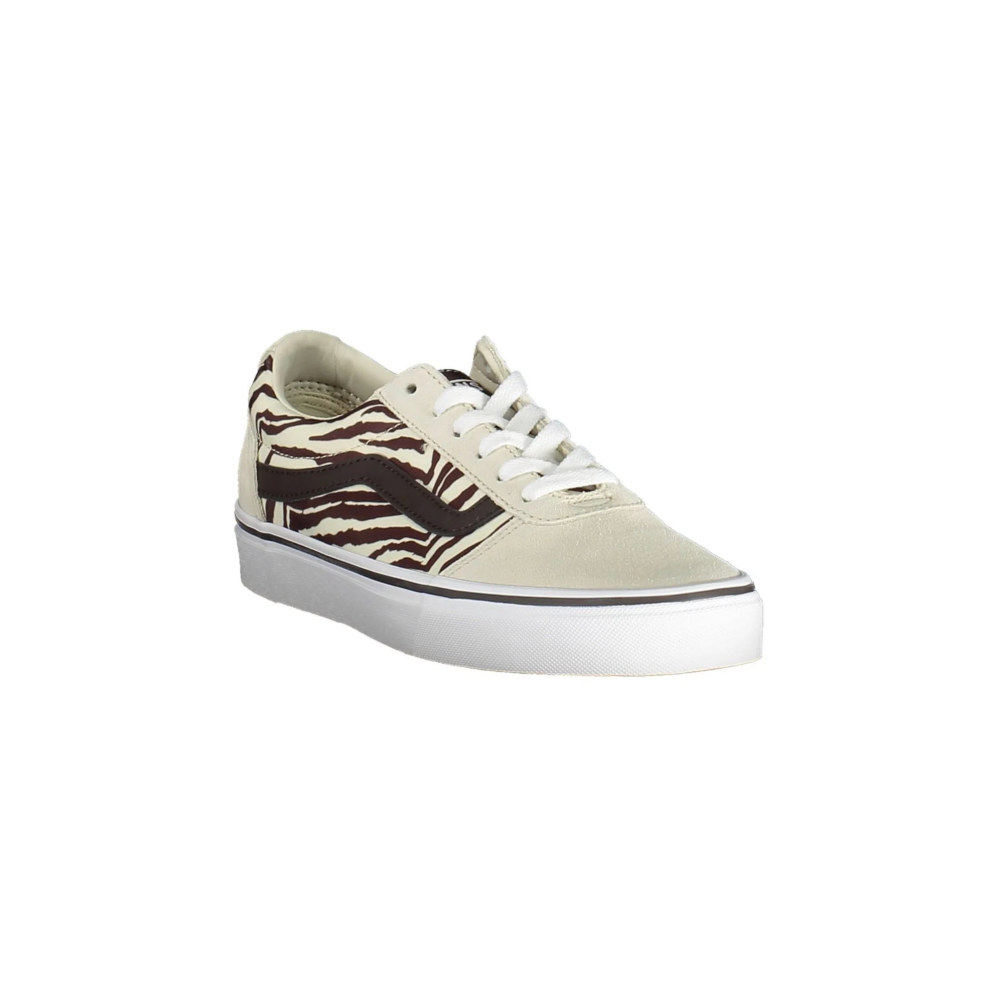 VANS Scarpe Sneakers Donna Beige con Lacci e Logo - vista 2