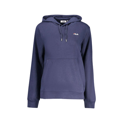 Fila Felpa Donna Blu Cappuccio Garzata Ricamo Logo Felpe - foto prodotto