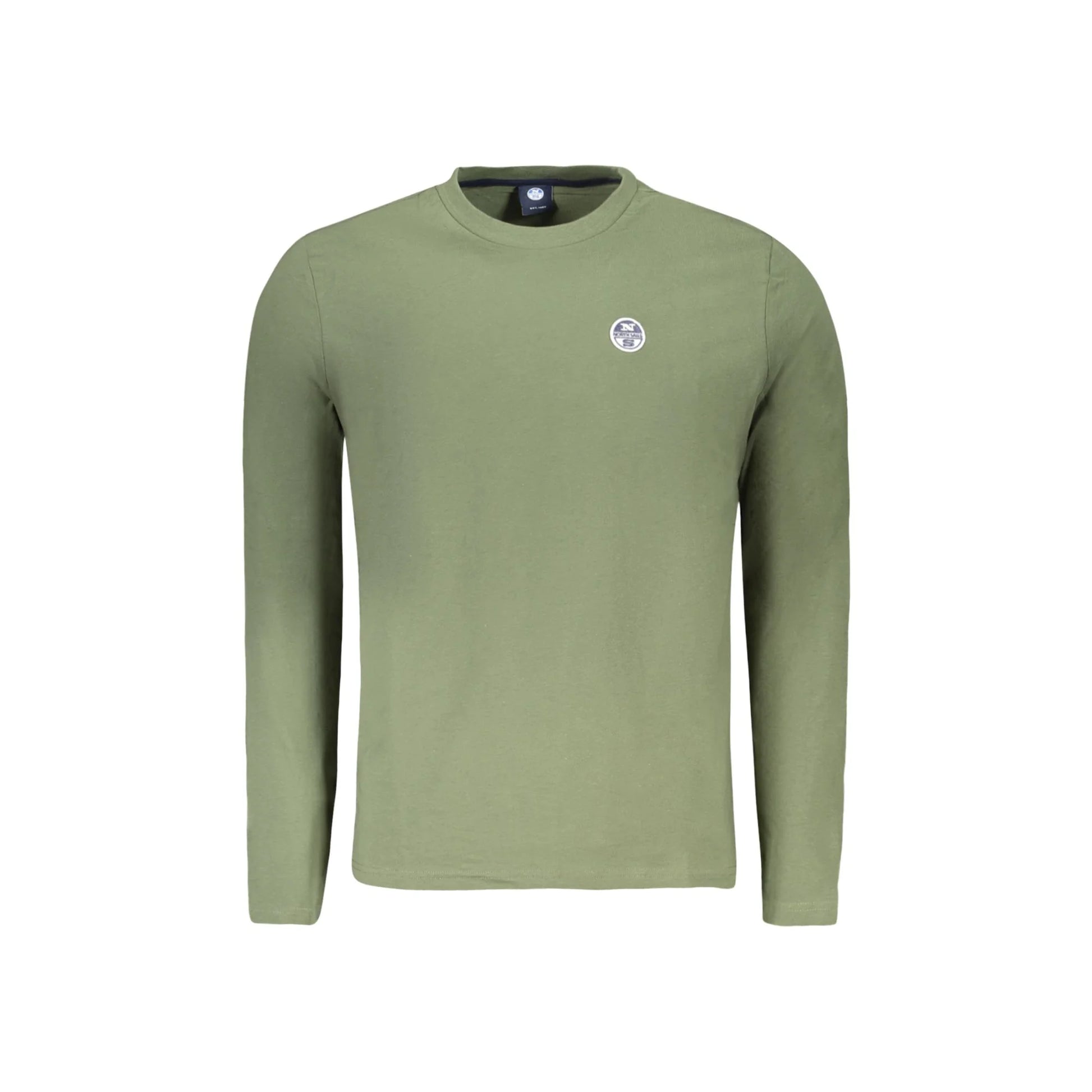North Sails T-shirt Uomo Verde Maniche Lunghe Girocollo - foto prodotto