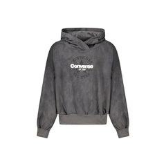 Converse Felpa Maniche Lunghe Unisex Nera Stampa Logo