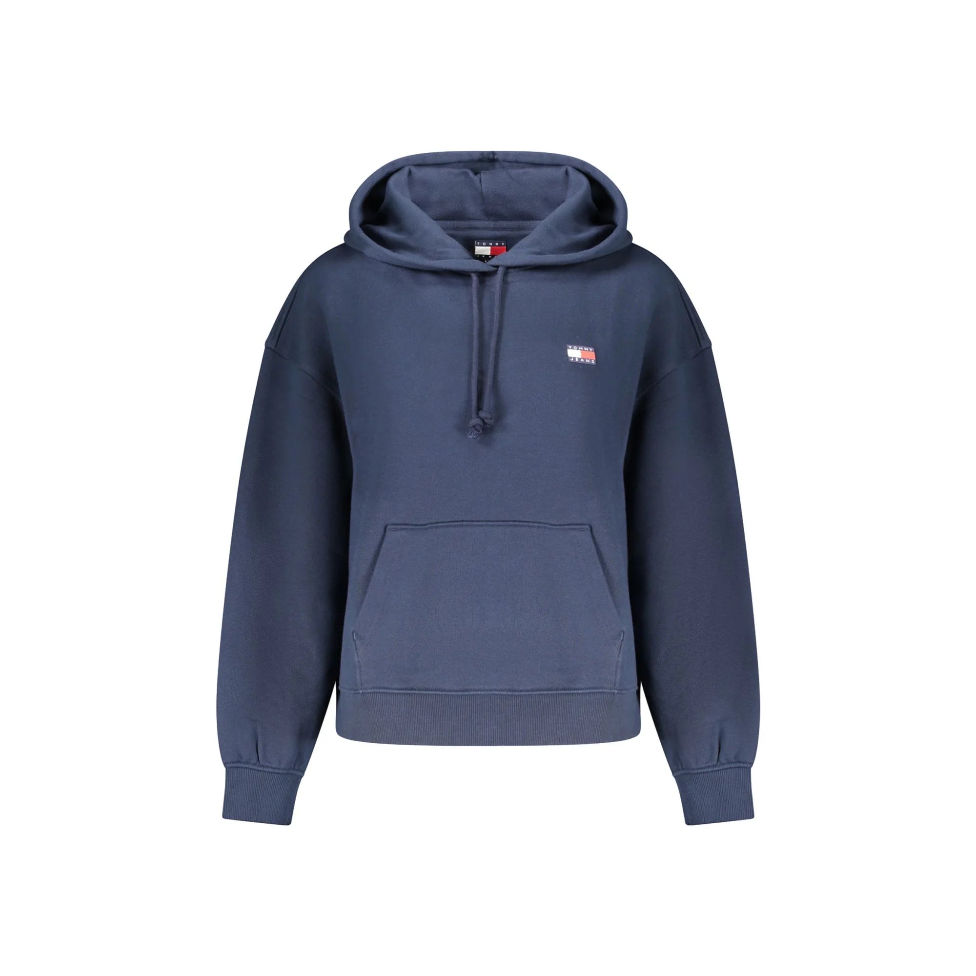 Tommy Hilfiger Felpa Donna Blu Cappuccio Felpata Tascone Logo Felpe - foto prodotto