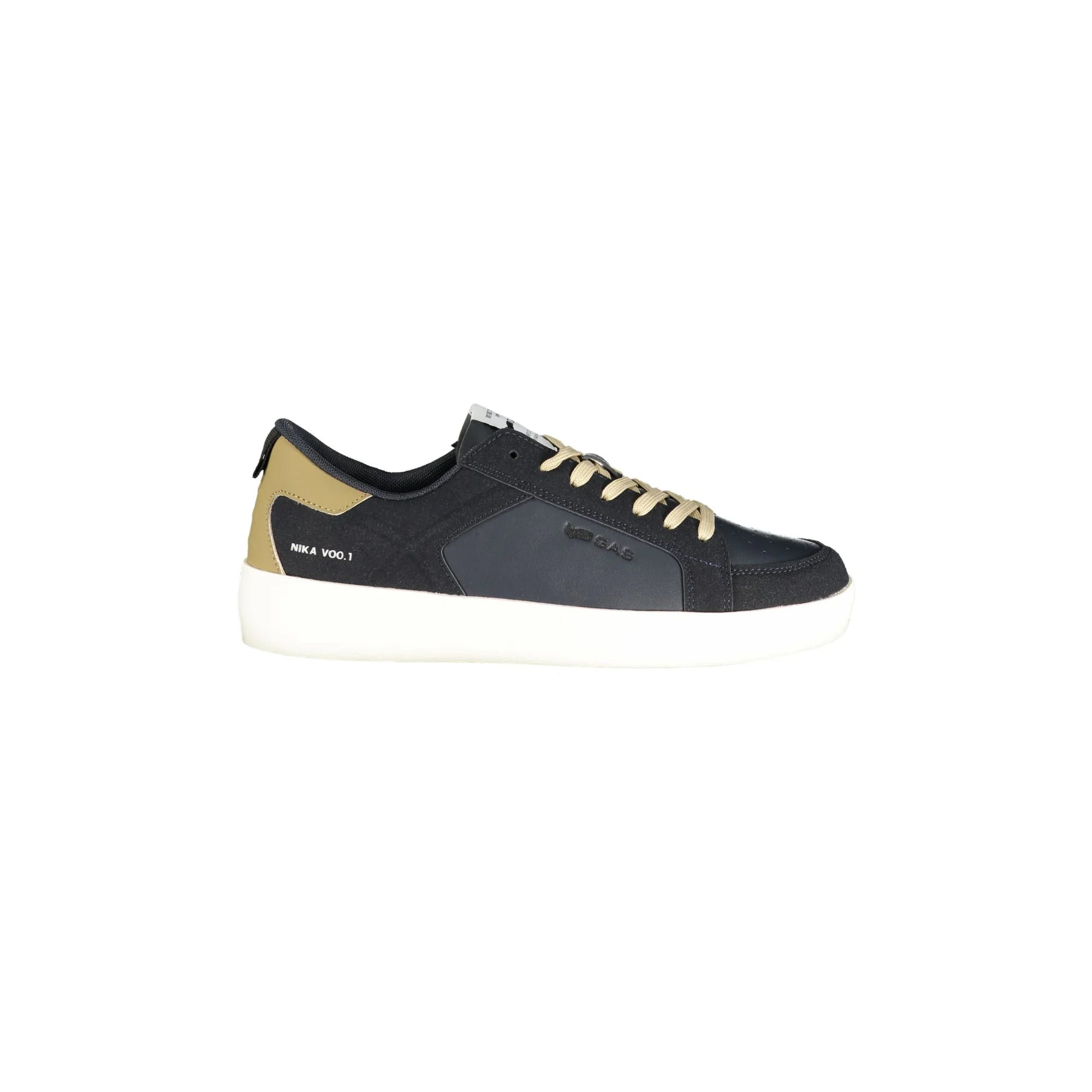 Gas Sneakers Uomo Blu Lacci Plantare Removibile Logo - foto prodotto