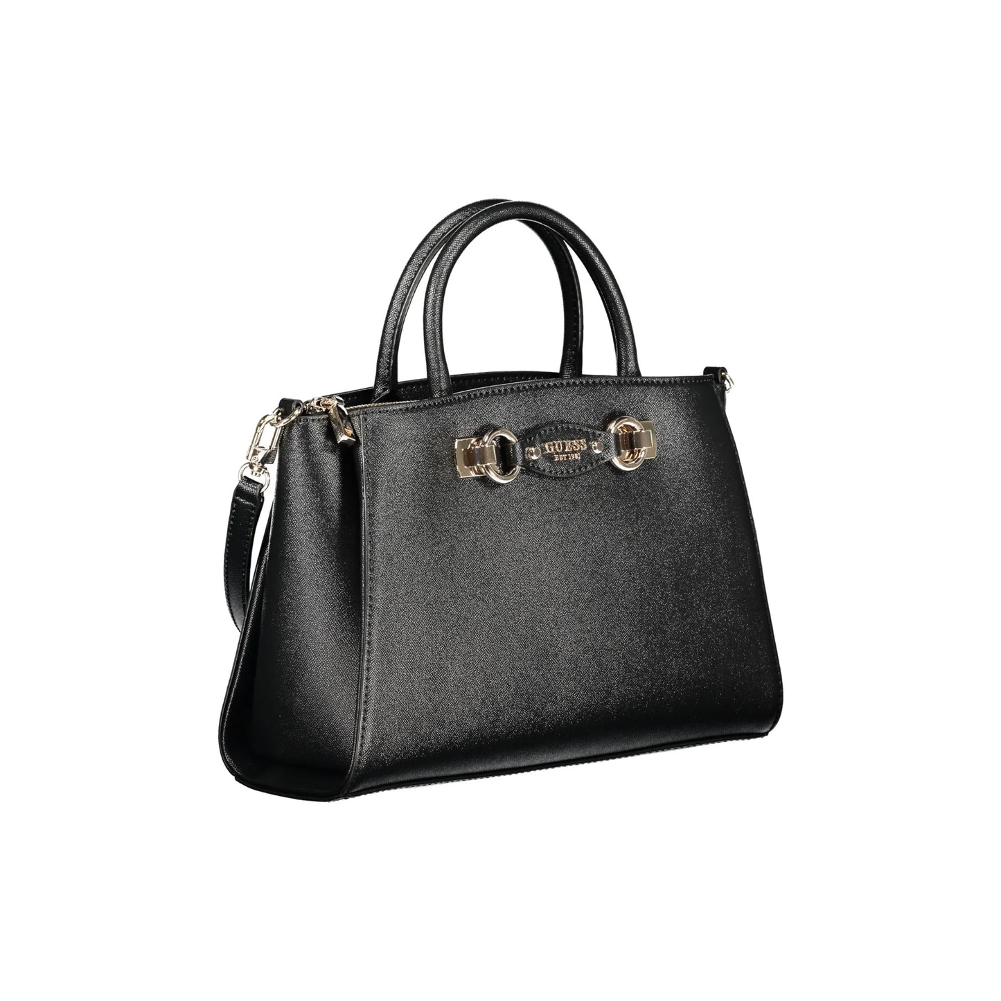 Guess Jeans Borsa a Tracolla Donna Nera Logo Borse nero - vista 3