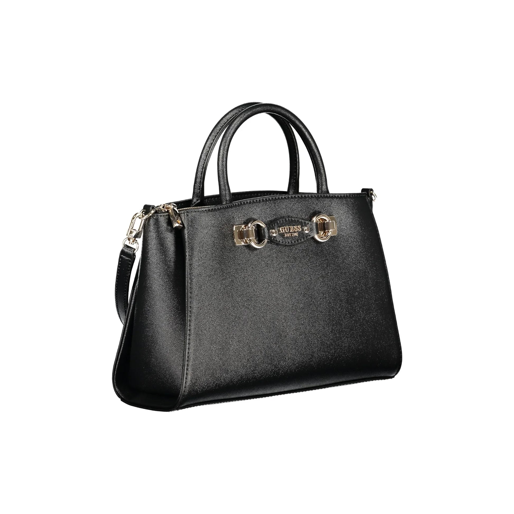 Guess Jeans Borsa a Tracolla Donna Nera Logo Borse nero - vista 3
