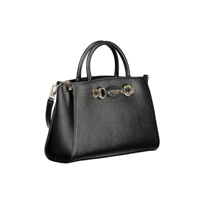 Guess Jeans Borsa a Tracolla Donna Nera Logo Borse nero - vista 3