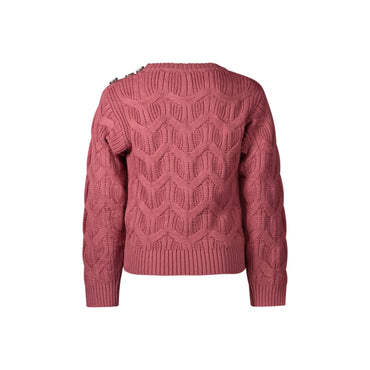 Guess Jeans Maglione Bambina Rosa Logo Maglie bambino - vista 2