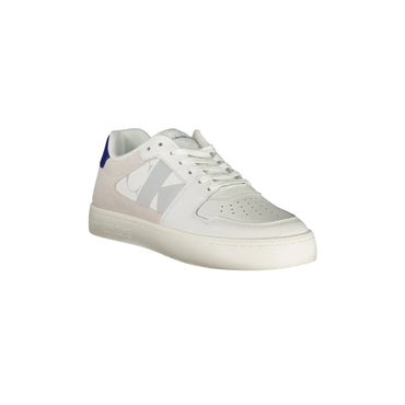 CALVIN KLEIN Scarpe Sneakers Uomo Bianche con Dettagli a Contrasto bianco - vista 2