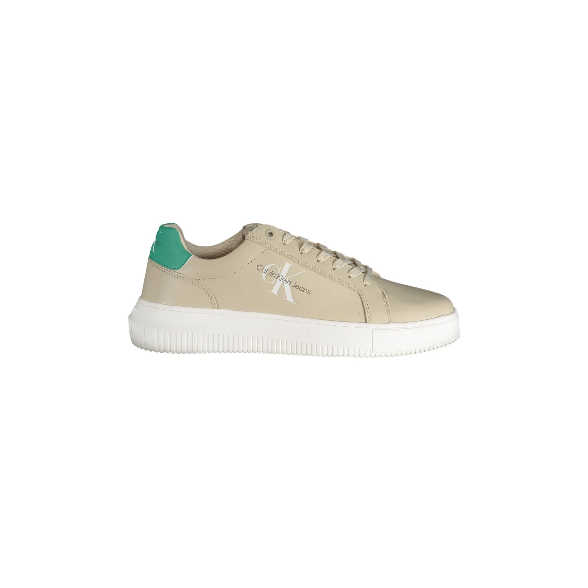 CALVIN KLEIN Scarpe Sneakers Uomo Beige con Dettagli a Contrasto - foto prodotto