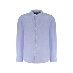 North Sails Camicia Maniche Lunghe Bambino Azzurra Ricamo