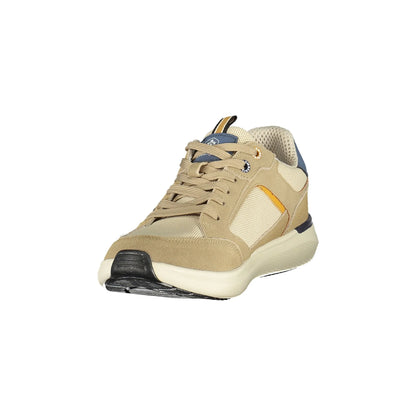 Lumberjack Sneakers Uomo Beige Dettagli a Contrasto - vista 3