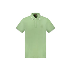 Boss Polo Maniche Corte Uomo Verde Ricamo