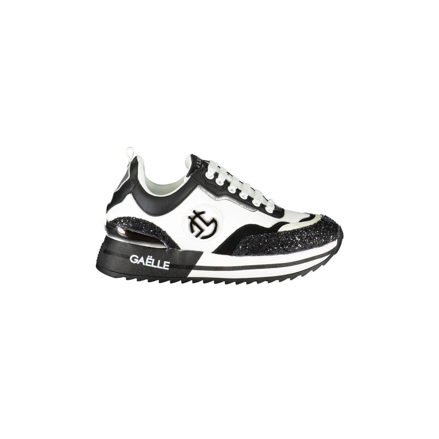 GAELLE PARIS Scarpe Sneakers Donna Nere con Dettagli a Contrasto Nero - foto prodotto
