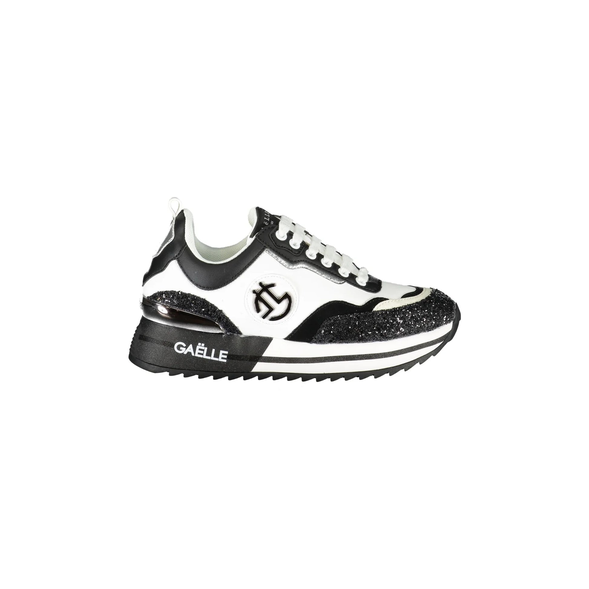 GAELLE PARIS Scarpe Sneakers Donna Nere con Dettagli a Contrasto Nero - foto prodotto