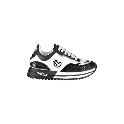 GAELLE PARIS Scarpe Sneakers Donna Nere con Dettagli a Contrasto Nero - foto prodotto