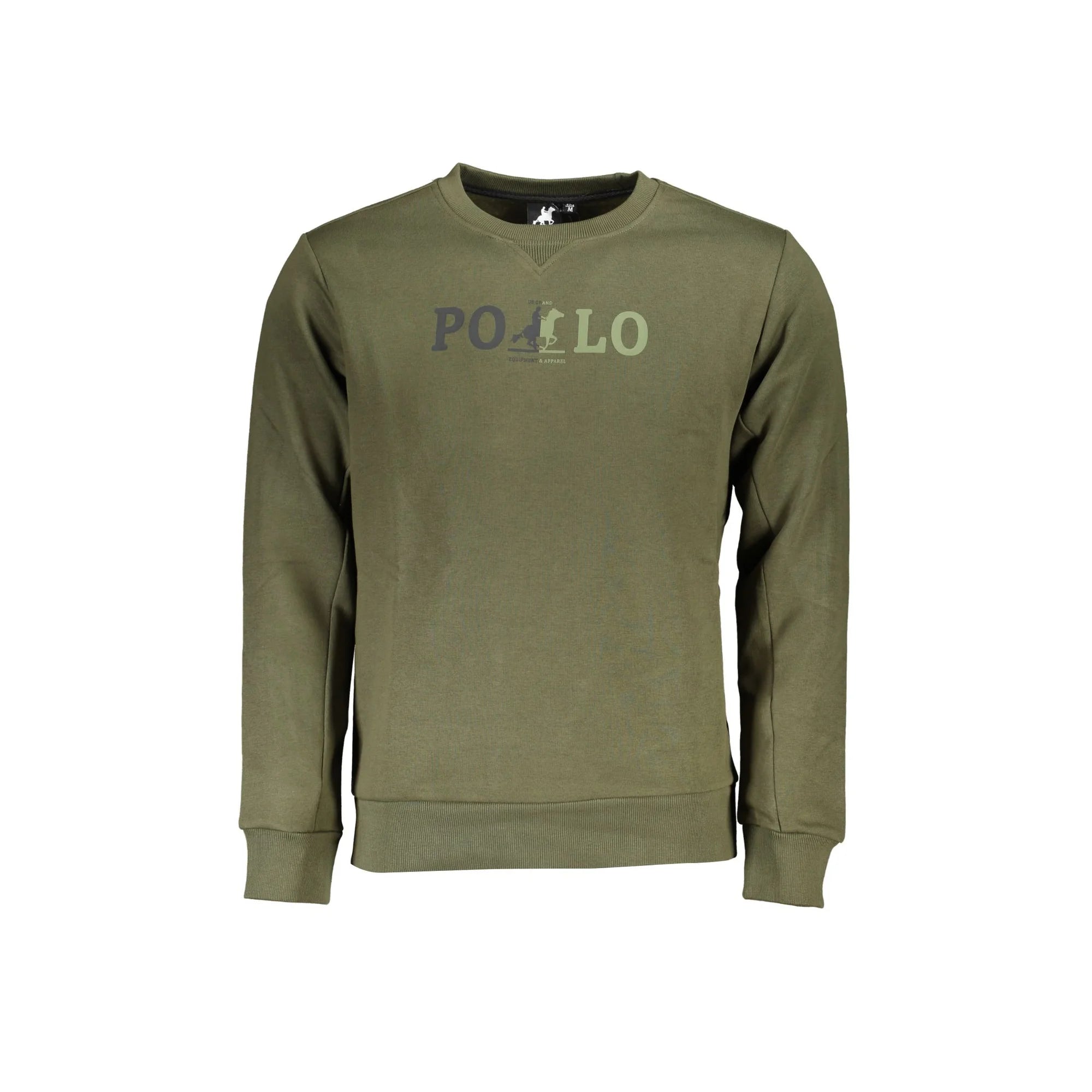 U.S. GRAND POLO FELPA SENZA ZIP UOMO VERDE