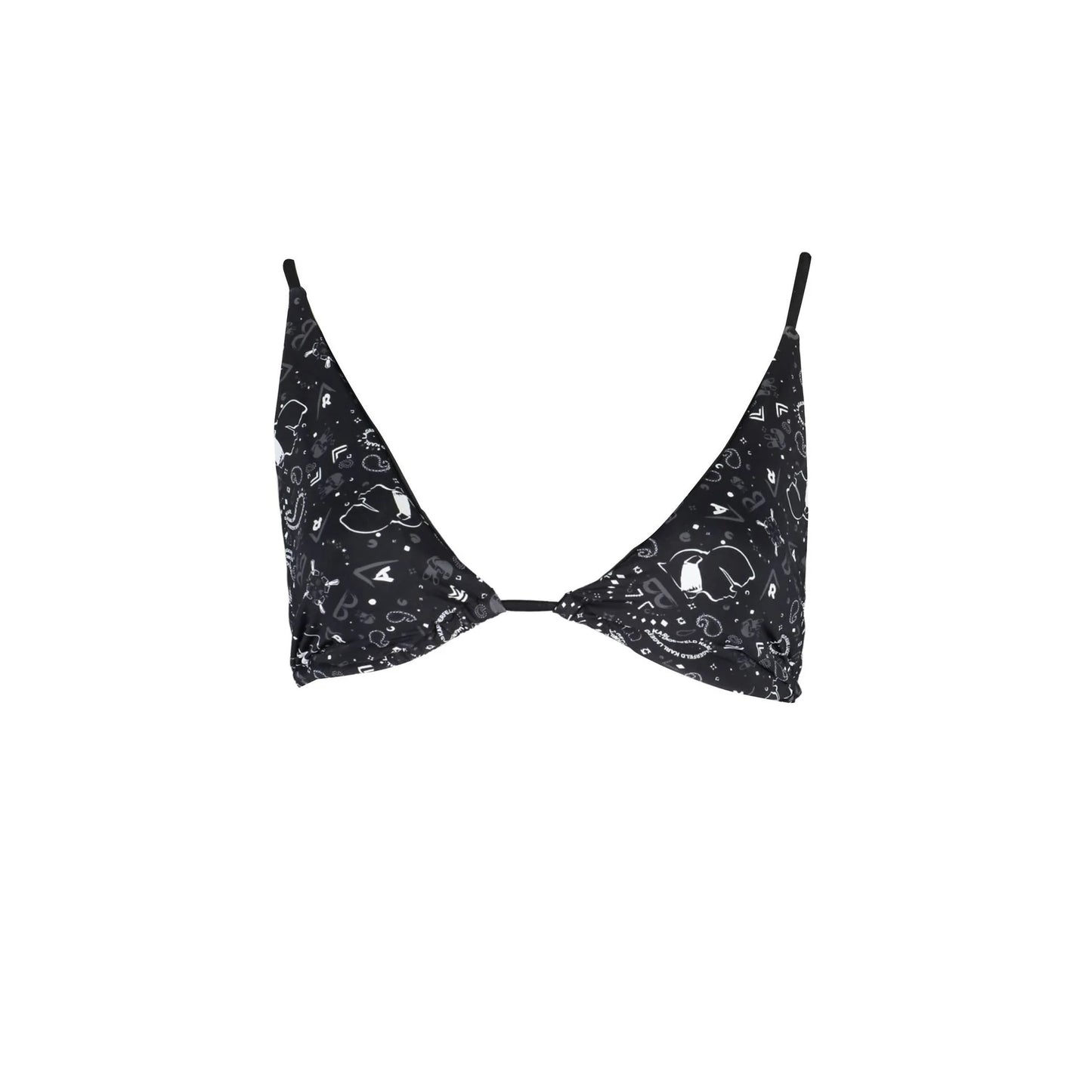 Karl Lagerfeld Beachwear Costume Mare Donna Nero Triangolo - foto prodotto