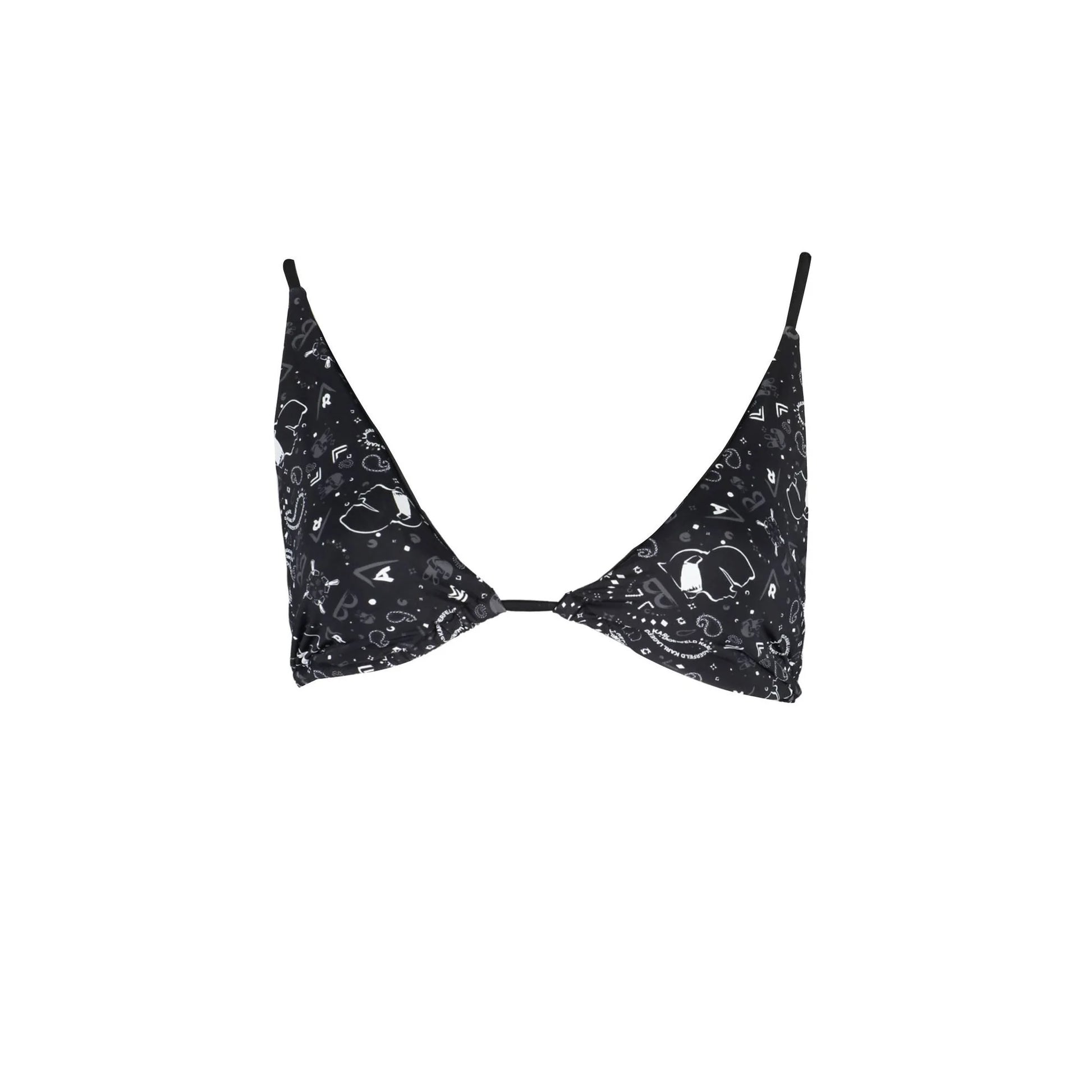 Karl Lagerfeld Beachwear Costume Mare Donna Nero Triangolo - foto prodotto