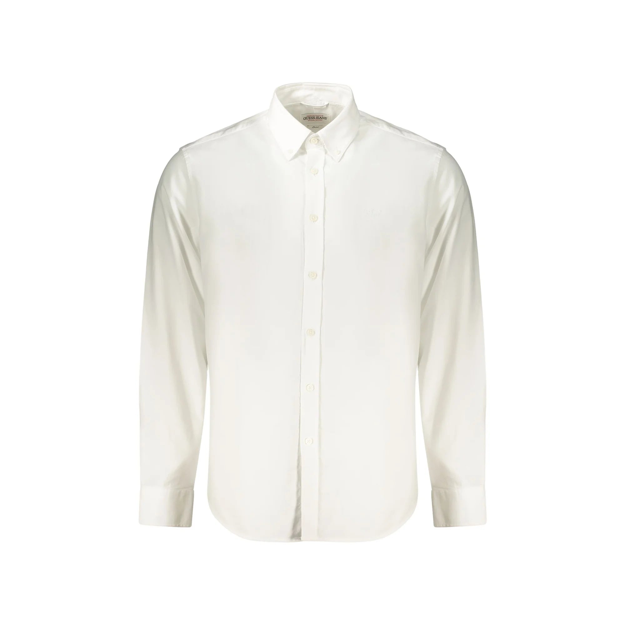 GUESS JEANS CAMICIA MANICHE LUNGHE UOMO BIANCO