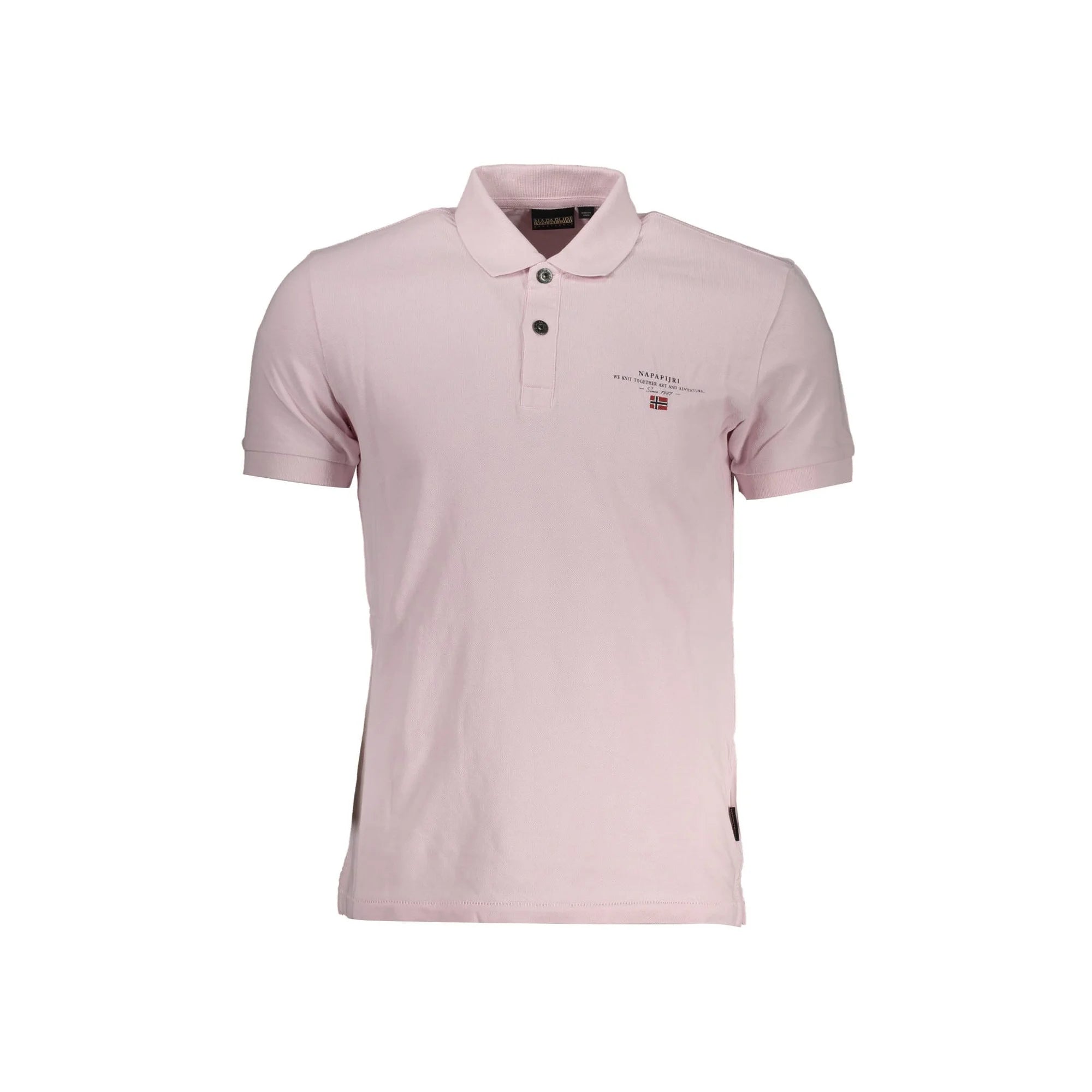 NAPAPIJRI POLO MANICHE CORTE UOMO ROSA
