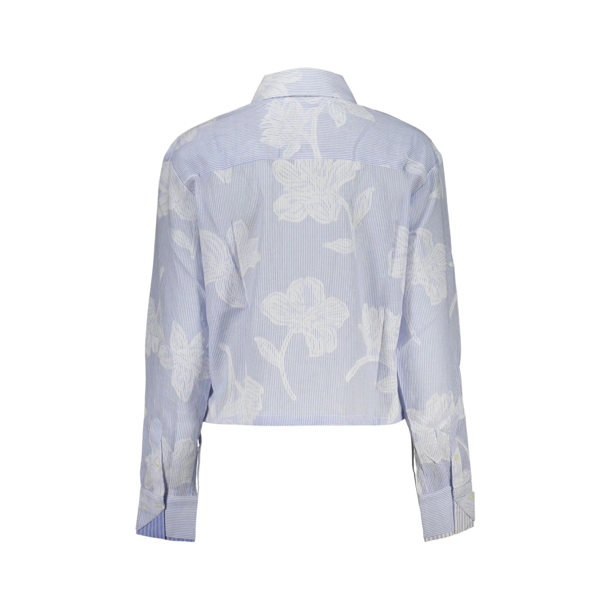 DESIGUAL CAMICIA MANICHE LUNGHE DONNA AZZURRO