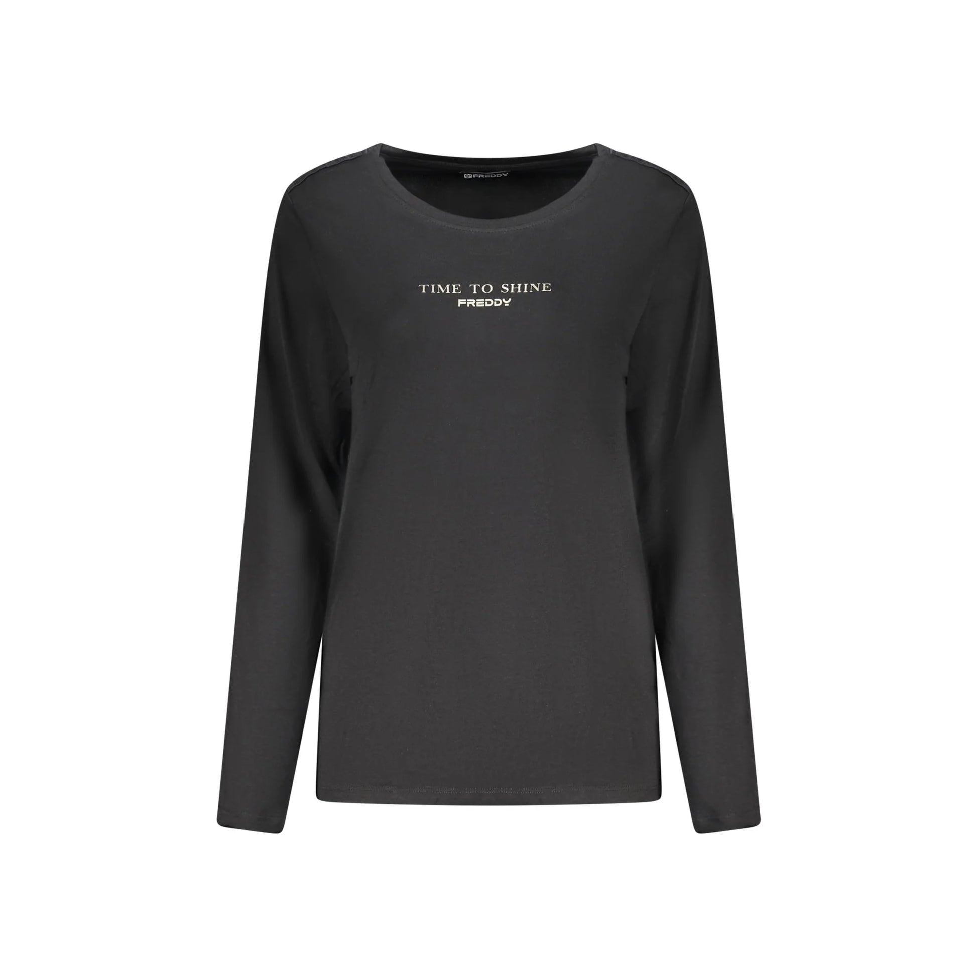 Freddy T-Shirt Maniche Lunghe Donna Nera Stampa Nero - foto prodotto