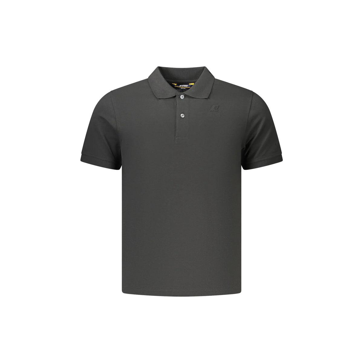K-WAY POLO MANICHE CORTE UOMO NERO