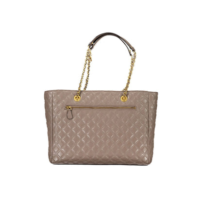 Guess Jeans Borsa Donna a Spalla Beige con Dettagli a Contrasto Borse - vista 3