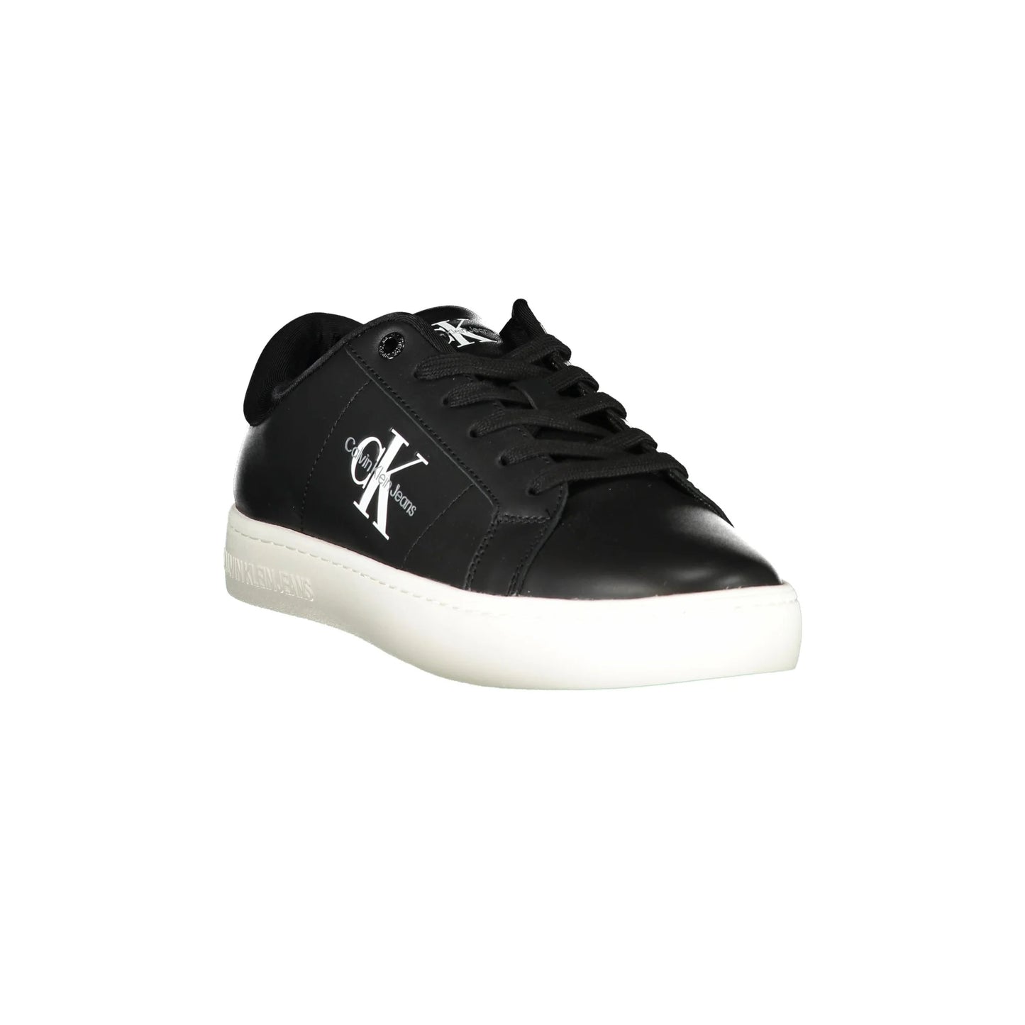 CALVIN KLEIN Scarpe Sneakers Uomo Nere con Dettagli a Contrasto e Logo nero - vista 2