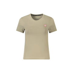 Guess Jeans T-Shirt Maniche Corte Donna beige Logo