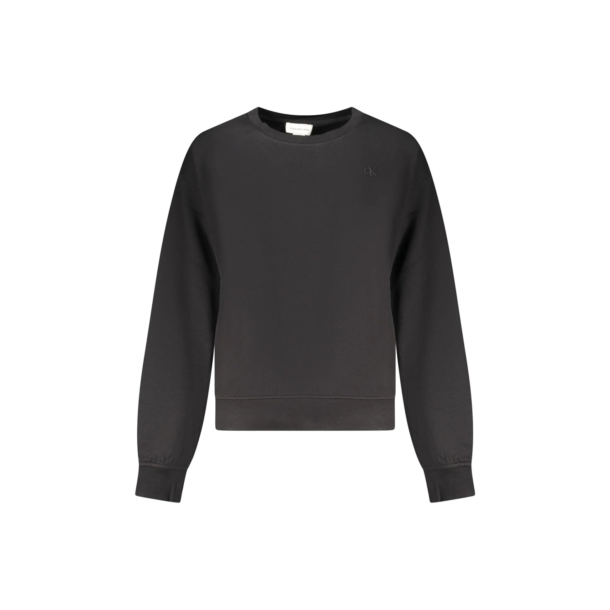 Calvin Klein Felpa Maniche Lunghe Donna Nera Ricamo Felpe Nero - foto prodotto