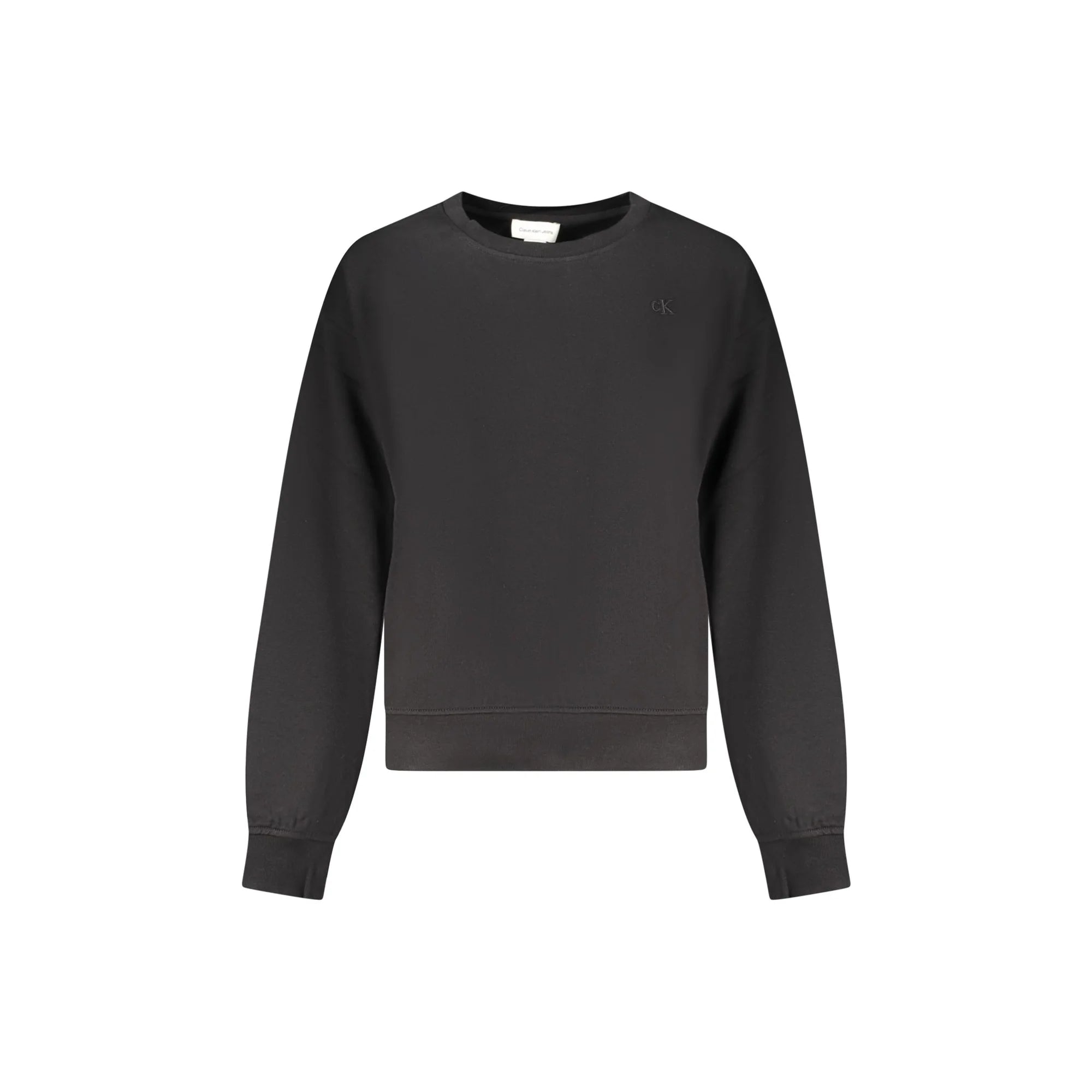 Calvin Klein Felpa Maniche Lunghe Donna Nera Ricamo Felpe Nero - foto prodotto