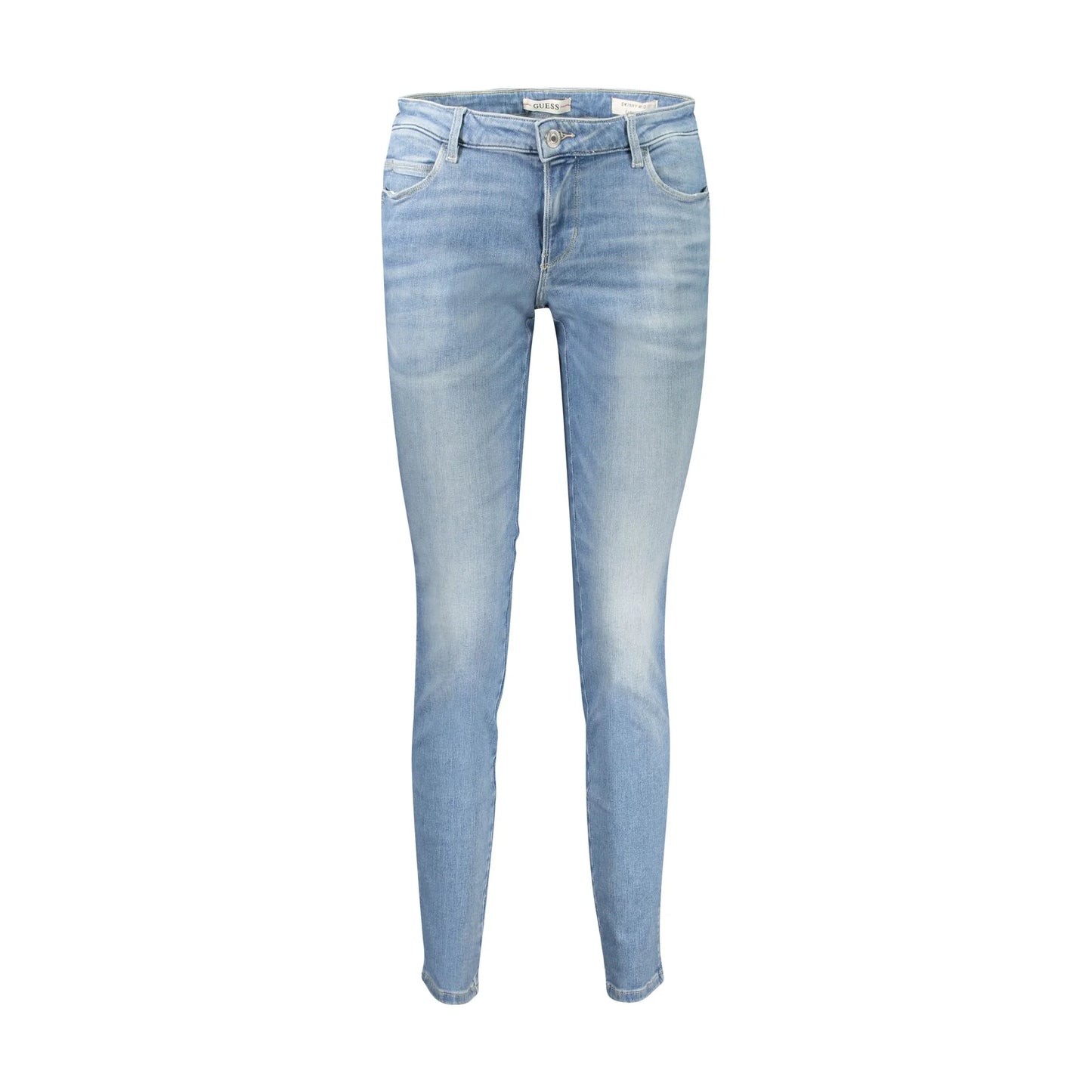 Guess Jeans Donna Azzurri Effetto Slavato Logo Azzurro - foto prodotto