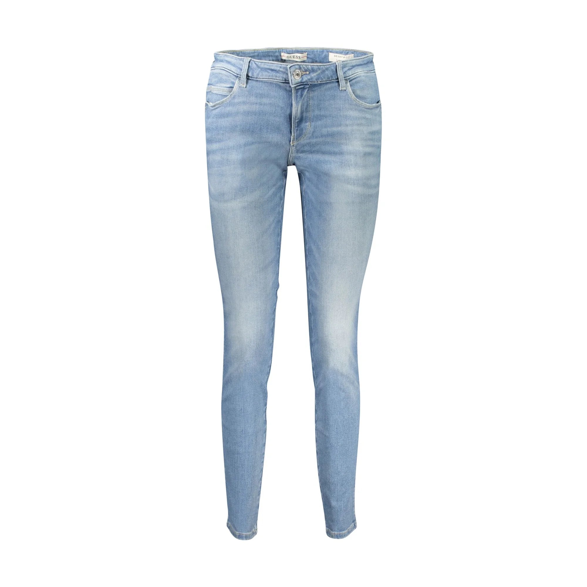 Guess Jeans Donna Azzurri Effetto Slavato Logo Azzurro - foto prodotto