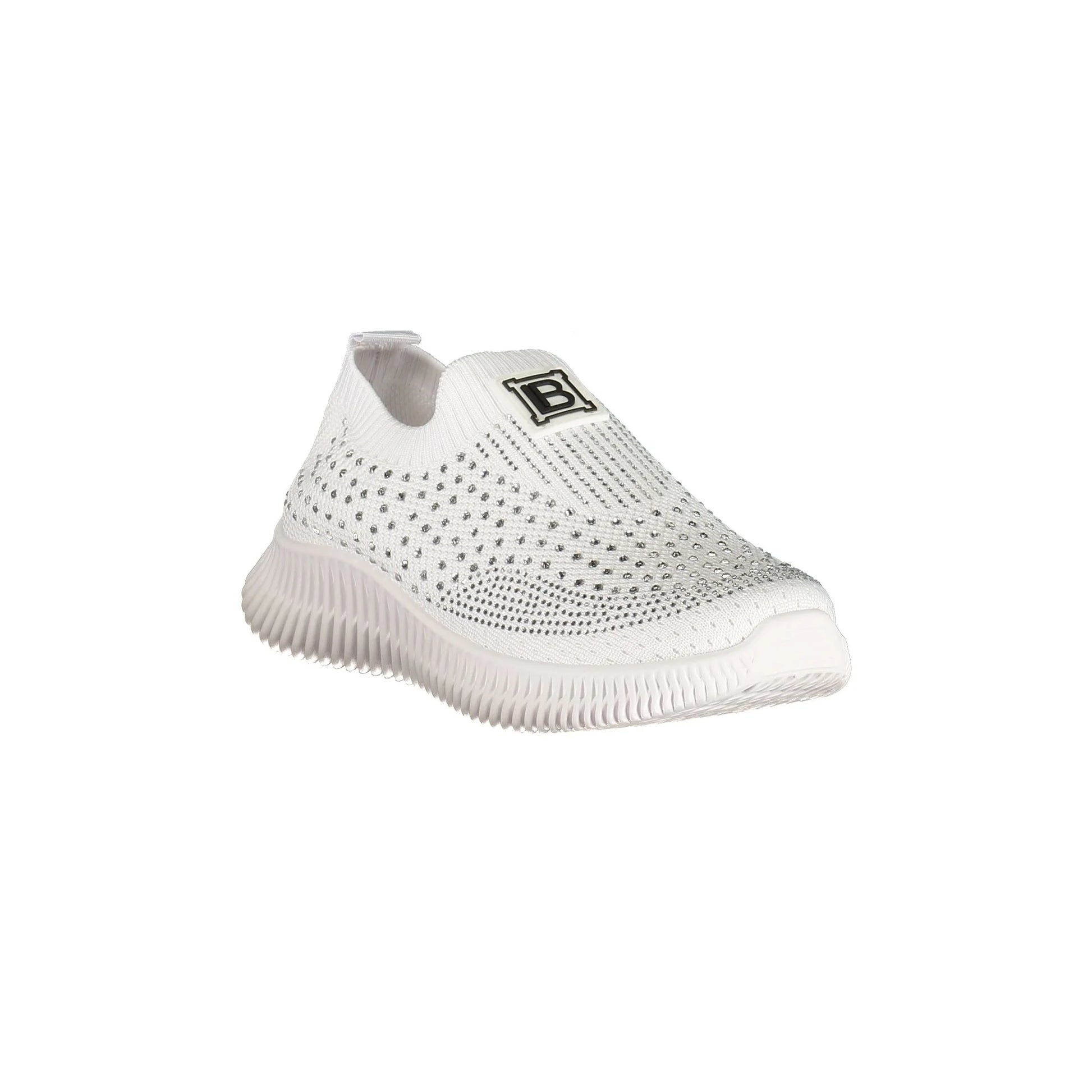 Laura Biagiotti Sneakers Donna Bianche Strass Logo bianco - vista 2