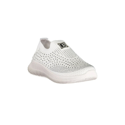 Laura Biagiotti Sneakers Donna Bianche Strass Logo bianco - vista 2