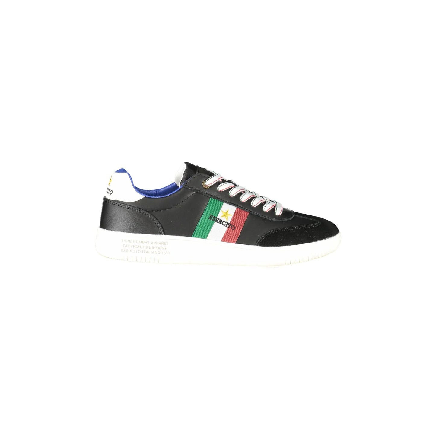 ESERCITO 1659 Scarpe Sportive Uomo Nere con Stampa e Dettagli Sneakers Nero - foto prodotto