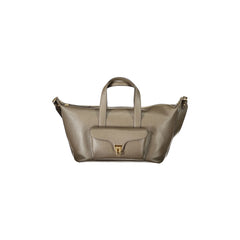 Coccinelle Borsa a Tracolla Pelle Donna Marrone Stampa Logo