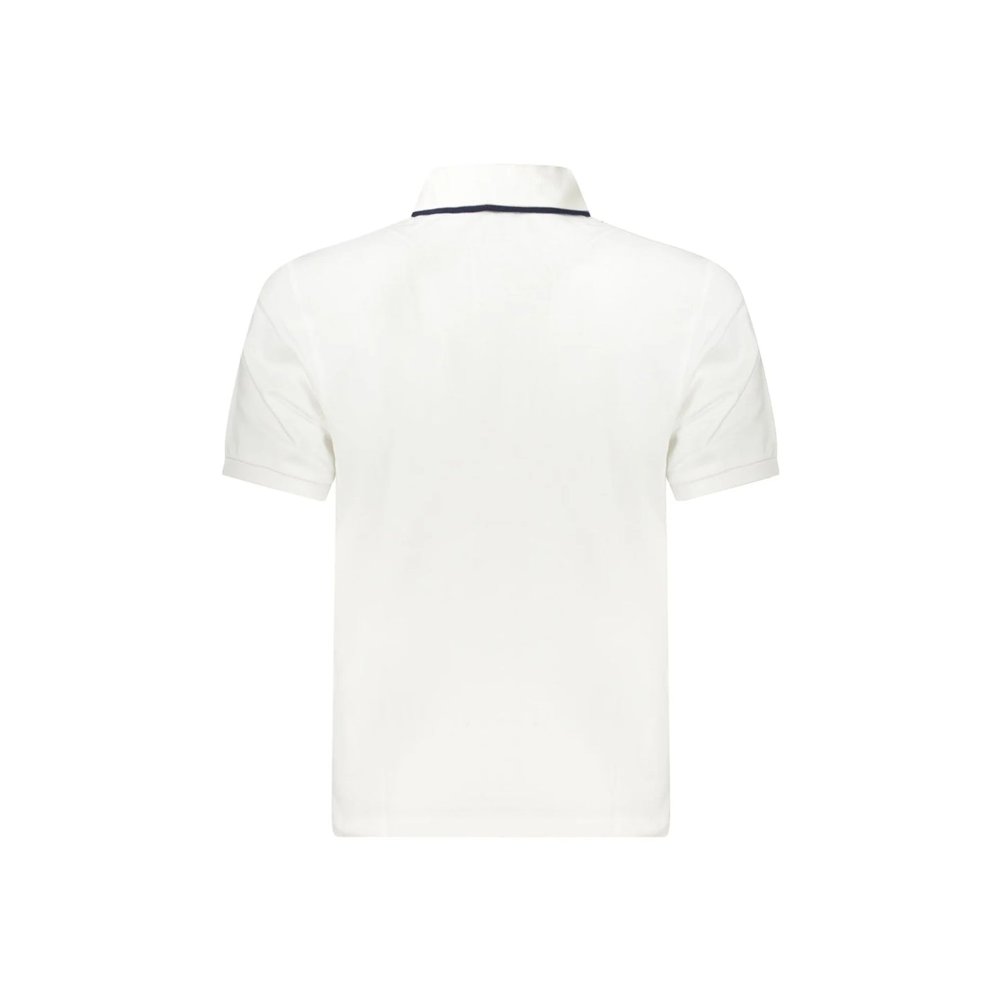 North Sails Polo Uomo Bianca Maniche Corte Cotone Logo bianco - vista 2
